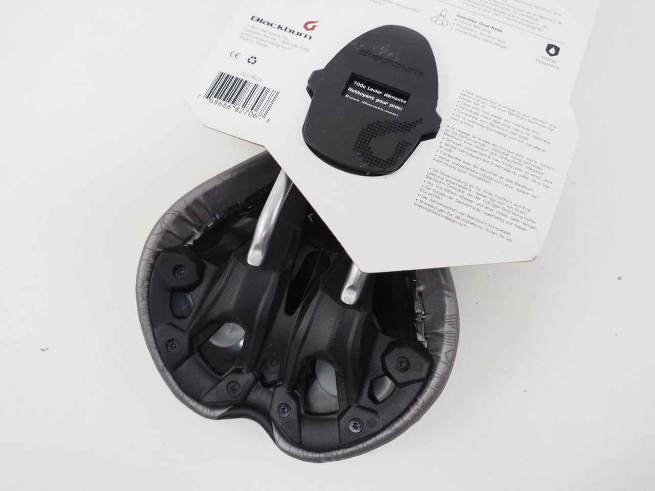 New! Blackburn Fire Trail Mountain Bike Saddle 285x140mm 7×7 Steel Rails Black