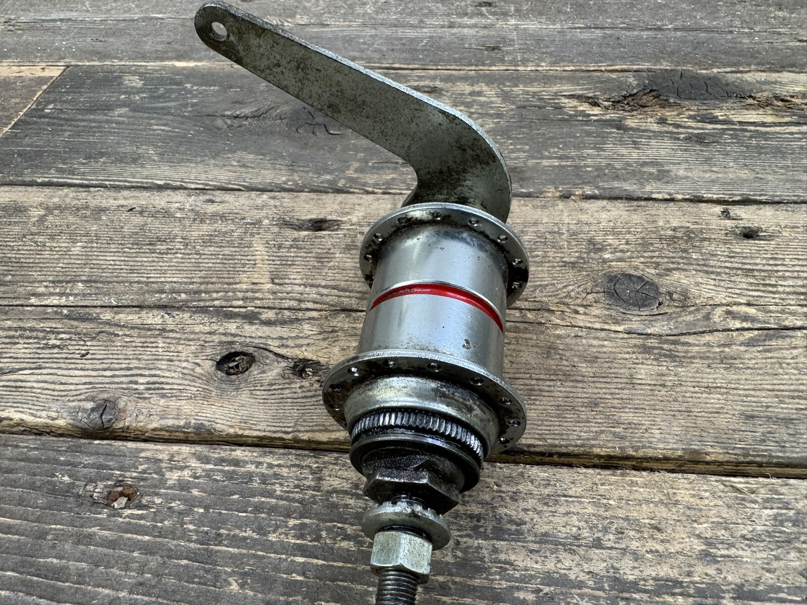 Bendix Red Stripe 28h Coaster Brake Rear Hub Vintge