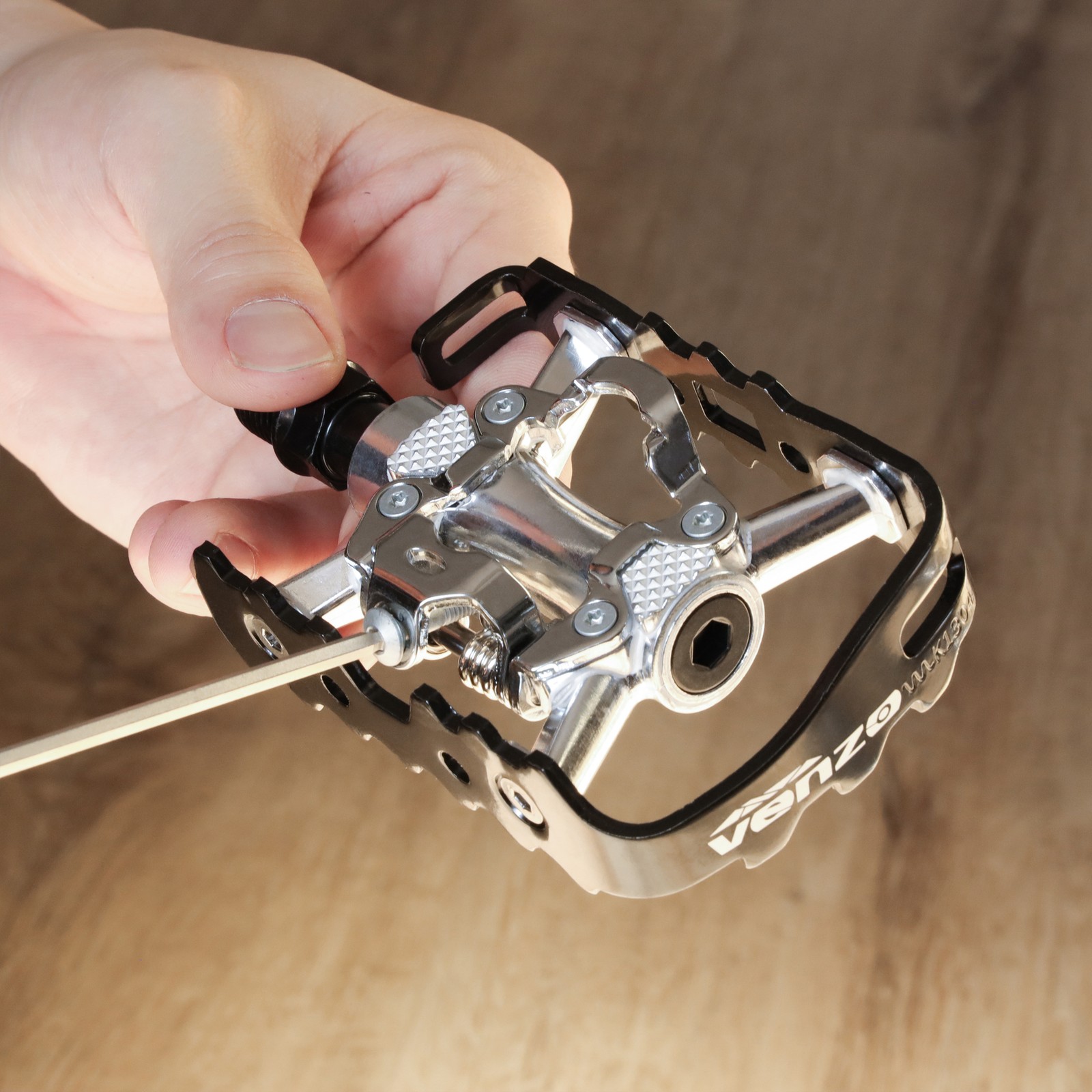VENZO Multi-Use Shimano SPD Compatible Mountain Bike Sealed Pedals With Cleats