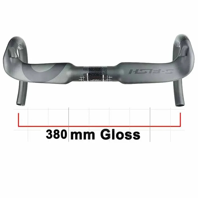 Full Carbon Fiber Road Bike Handlebar Matt/Gloss Black 31.8*380/400/420/440mm