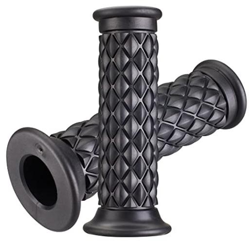 Motorcycle Hand Grips with Bar End Cap, Non Slip Rubber Handlebar Thruster