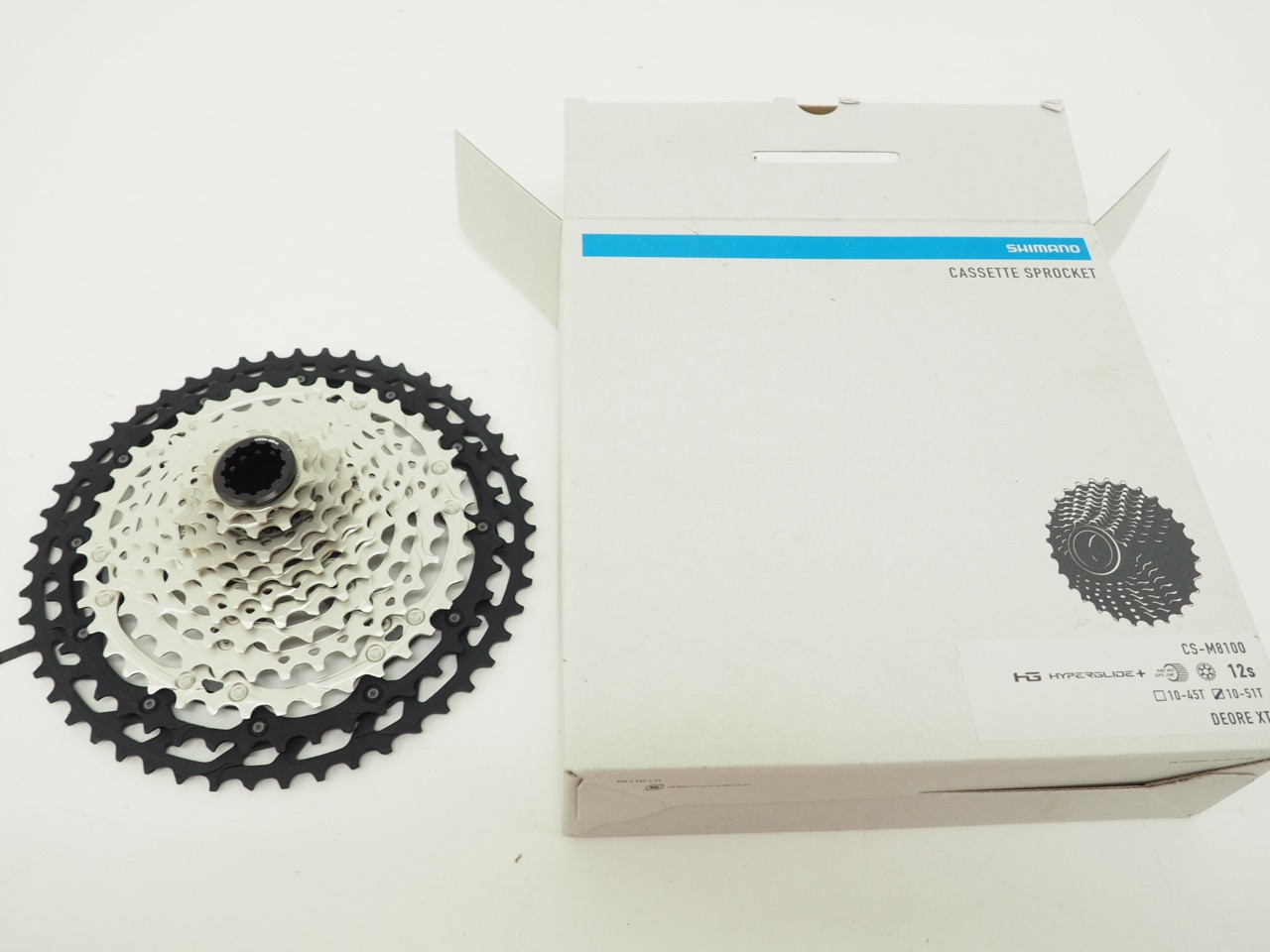 New! Shimano Deore XT Mountain Bike Cassette CS-M8100 12 Spd 10-51t MicroSpline