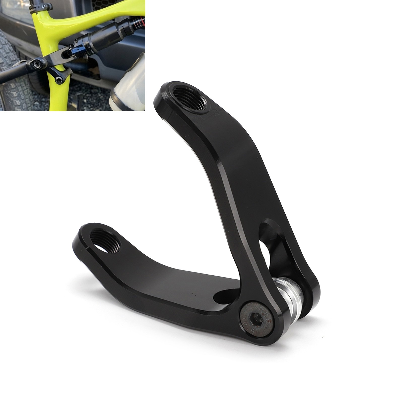 For 2015, 2016, 2017 Specialized Epic Yoke Rear Shock Adapter Aluminum Kit Black