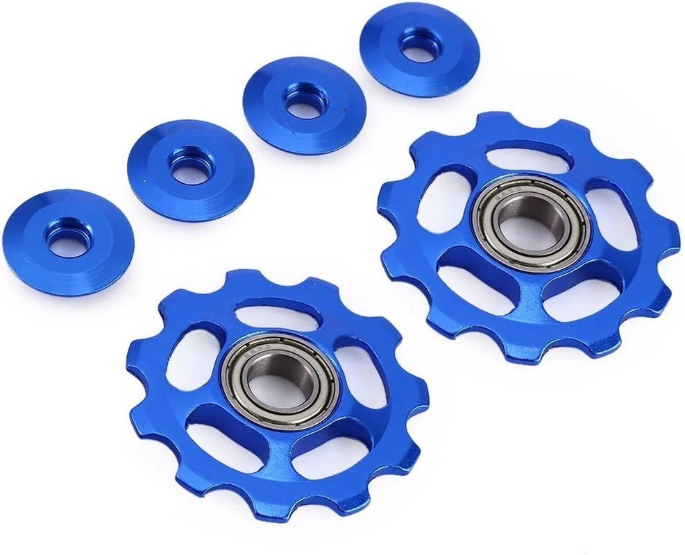 2 Pcs 11T Aluminum Sealed Bearing Jockey Wheel Rear Derailleur Pulley for Shiman