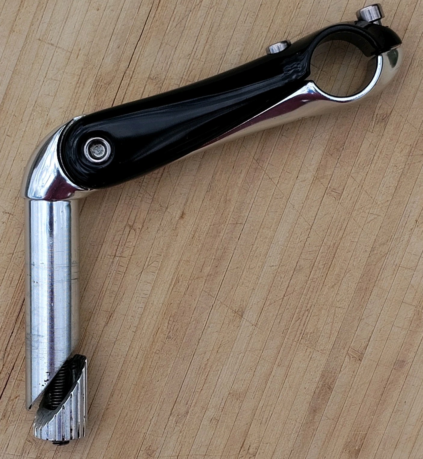 Giant EXT Pro NL Adjustable 22.2 quill stem 25.4 Clamp Black Silver EUC