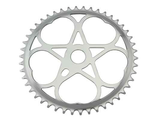 ORIGINAL LOWRIDER CHAINRING SWEET HEART STYLE SPROCKET 1/2 X 1/8 46T IN CHROME