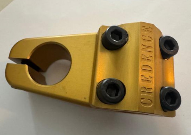 S&M BMX CREDENCE STEM OFF GOLD BIKE BIKES NECK BRONZE YELLOW CCR 52 52MM
