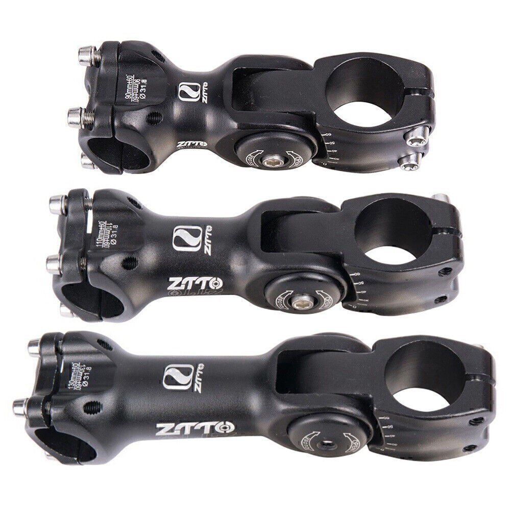 ZTTO Adjustable Stem MTB Road Bike Bicycle Handlebar Stem 60° 31.8* 90/110/130mm