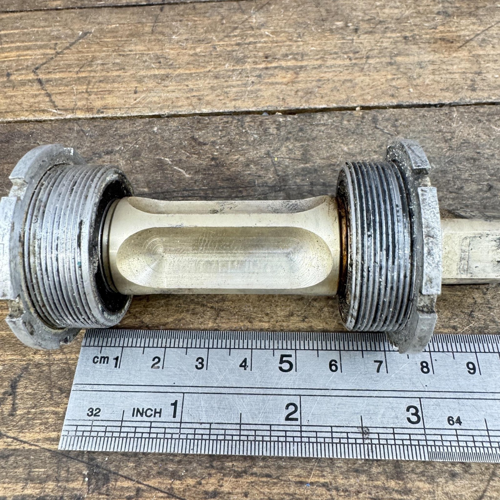 Vintage Sampson Topline Titanium Bottom Bracket 68mm 112.5 113mm Ti Spindle