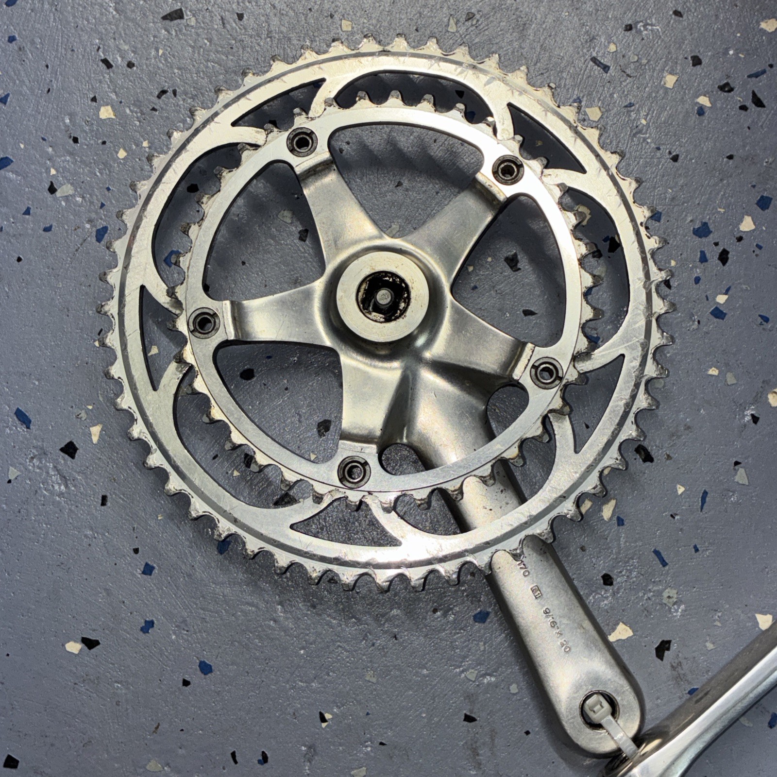CAMPAGNOLO C-RECORD CRANKSET DOUBLE 53-39 TOOTH 170 MM ARMS