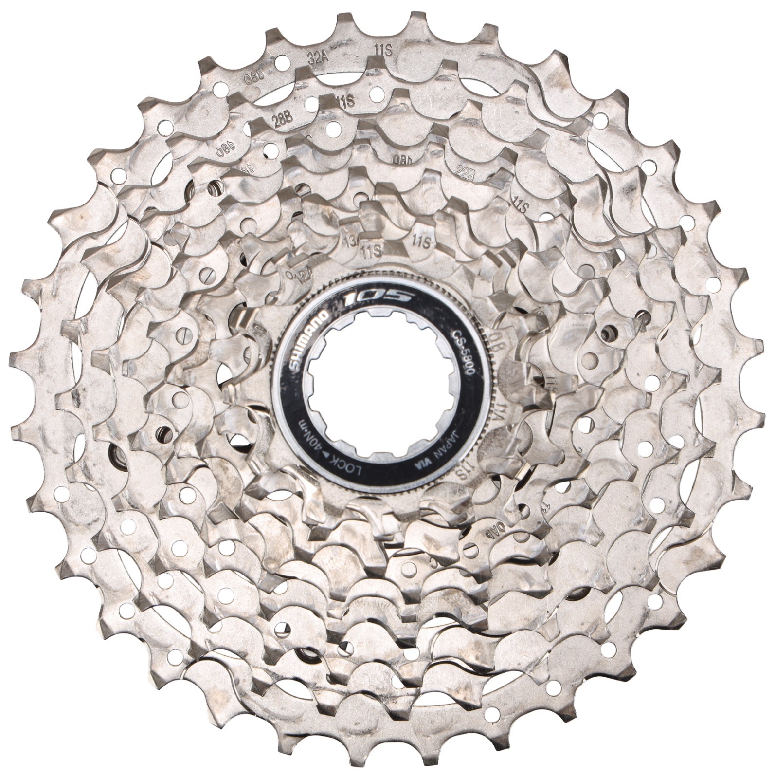 Shimano 105 CS-5800 11 Speed Road Bike Cassette 11-32T Hyperglide HG Steel Cogs