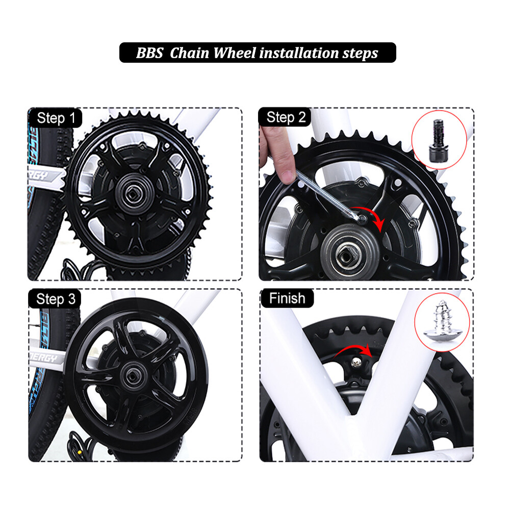 Bafang 44T 46T 48T 52T Chainwheel Chain Ring Sprocket Guard For BBS01B BBS02B