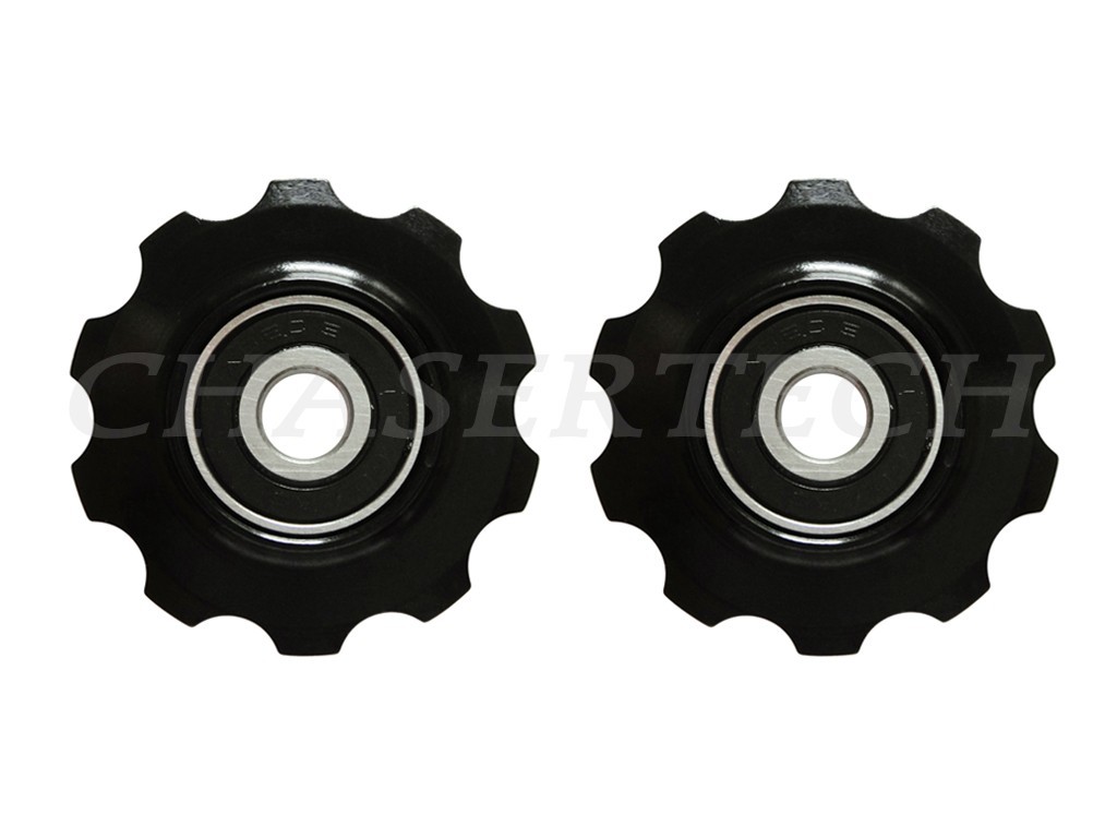 MTB Road Classic Bike Rear Derailleur Jockey Wheel Pulley 10T 6mm Black