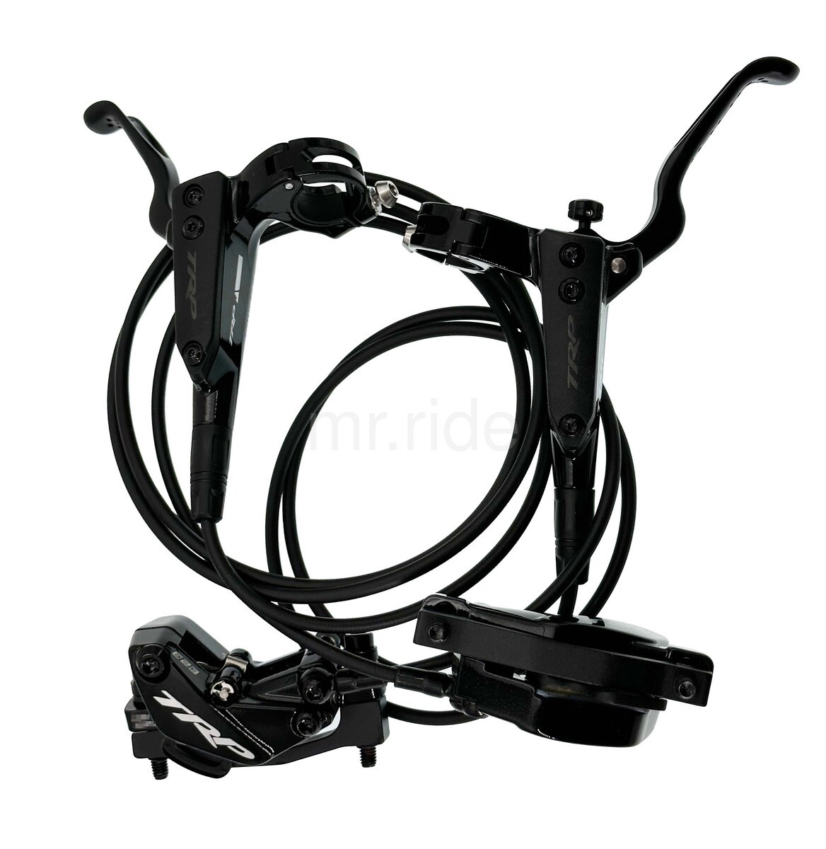 TRP TRAIL EVO MTB Hydraulic Disc Brake Set Front+Rear w/2.3mm thick 180mm Rotor