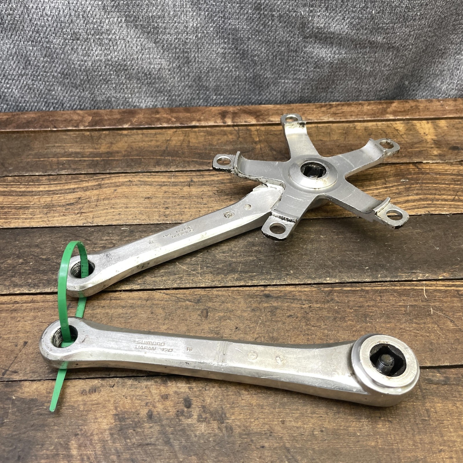 Vintage Shimano 600 Arabesque Crank Set 170mm 130 BCD Old School BMX Cranks