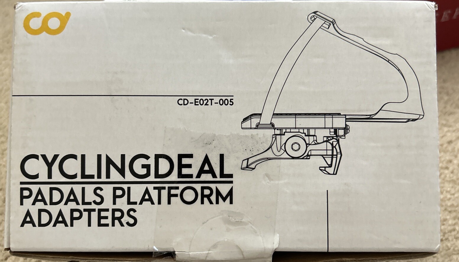 CQ CyclingDeal Padals Platform Adapters CD-E02T-005 NEW OPEN BOX