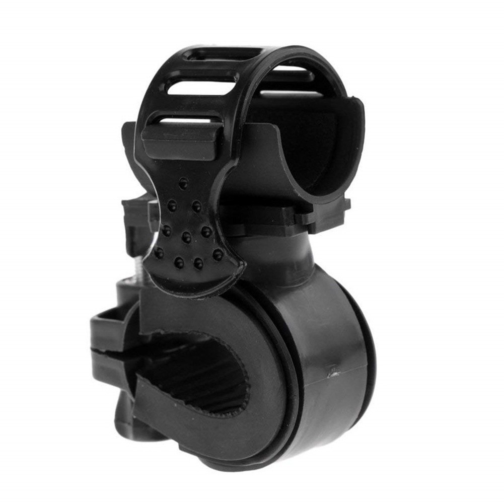 For Mountain Bike Flashlight Mount Holder Plastic Silicone Clamp 10x5x5cm