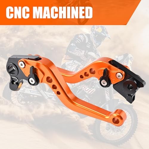 Clutch Lever 2 Finger Clutch and Brake Levers Compatible with KTM 690 Orange