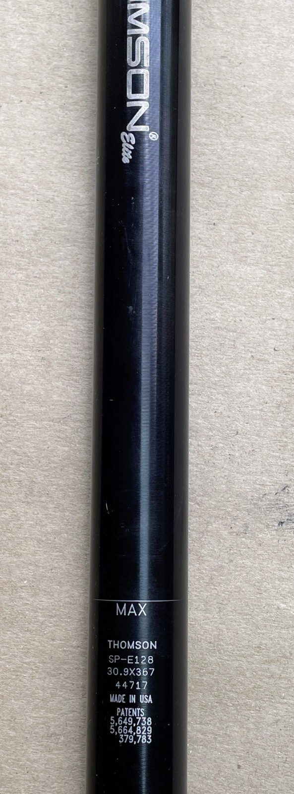 Thomson Elite Straight Seatpost Black SP-E128 30.9 x 367mm