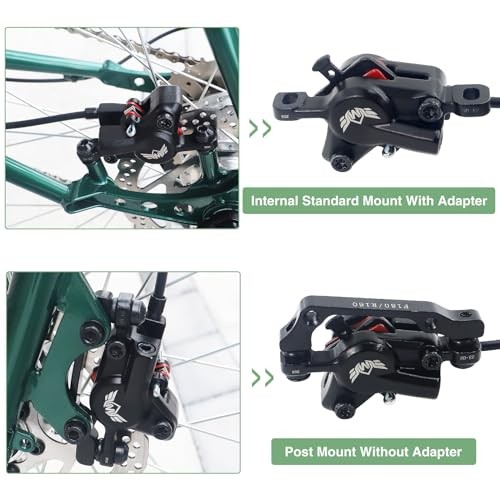 WEEROCK Hydraulic Brake Set Bike Disc Brakes Kit with Left Front Right Rear
