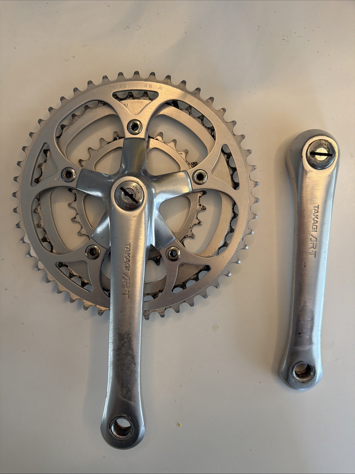 Takagi ART Triple Crankset Square Taper 48/42/28 MADE IN JAPAN 170 mm