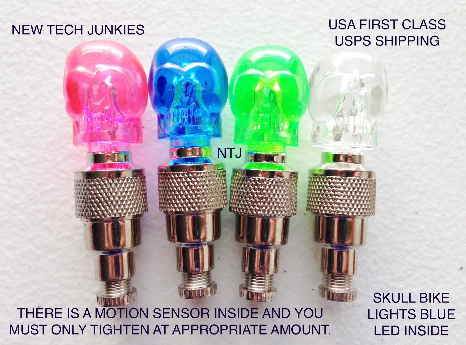 1 (ONE) Valve Stem LED CAP for Bike Bicycle Car Motorcycle Wheel tire Light lamp
