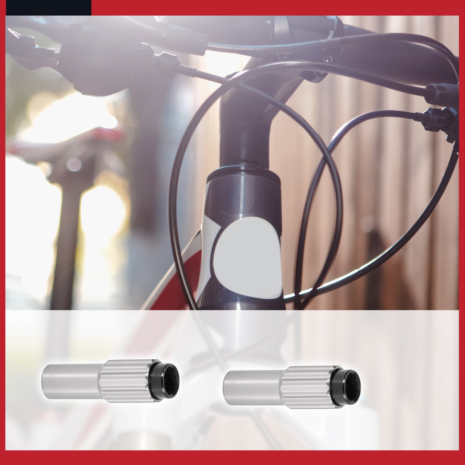 Universal Bicycle Cable Adjuster Bolt Brake Gear Shift Silver Tone Pack of 2