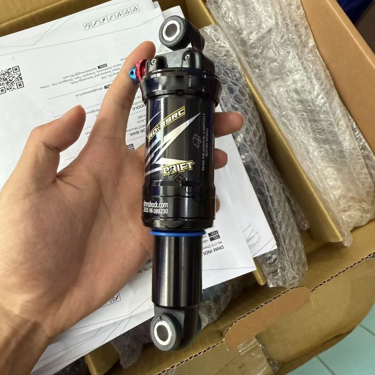 DNM AO39RC Dual Air Rear Shock Mountain Bike Shock 3-Step Lockout 165/190/200mm