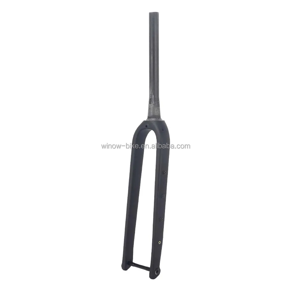 Carbon Fiber Gravel Road Bike Fork 700C 100*12mm Thru Axle Hidden External Cable