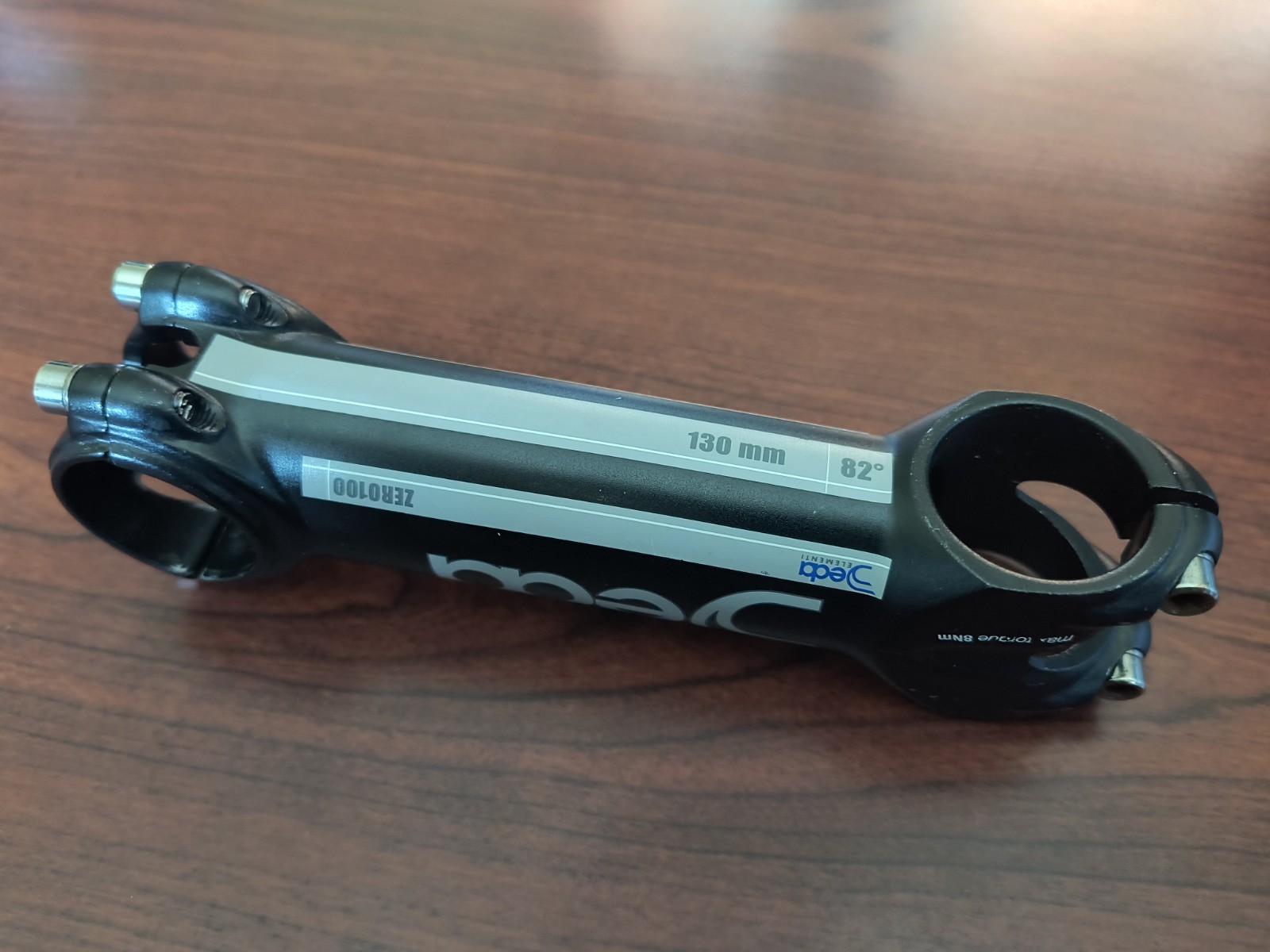 Deda Elementi Zero 100 Threadless Stem, 130mm, 31.8mm, 82°, Black