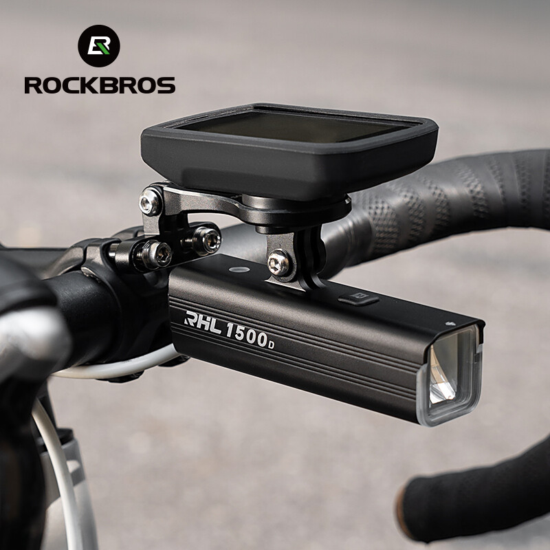 ROCKBROS Adjustable Out-Front Bicycle Mount – Aluminum Cycling Computer Mount