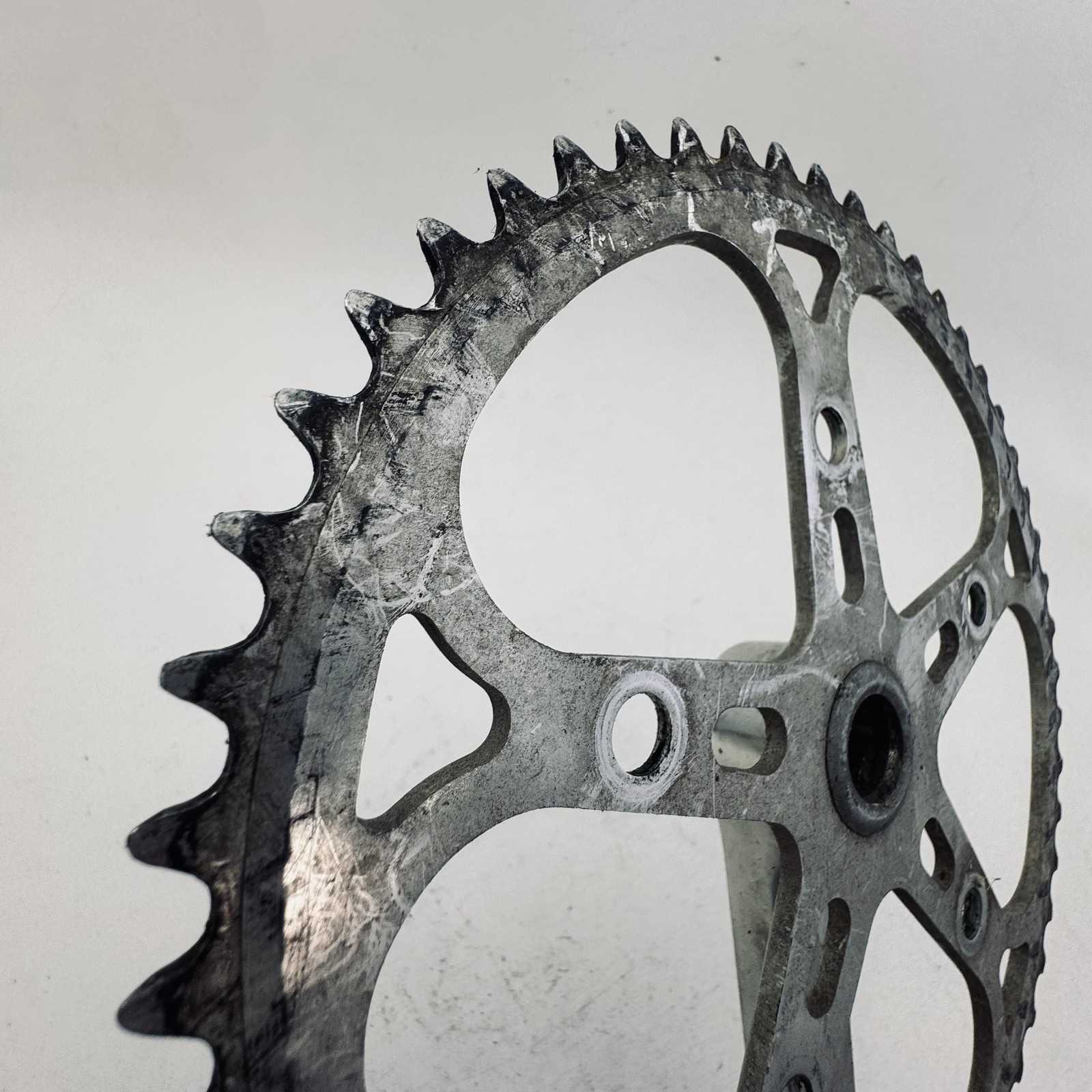 Vintage Fuji F-12 Single Crank 171mm Sugino 52T Japan Road Bike Silver Part A78