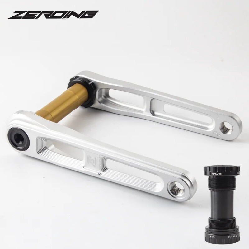 130/110BCD Road Folding Bike Hollow Tech Crankset 165/170/175mm with 5 Bolts