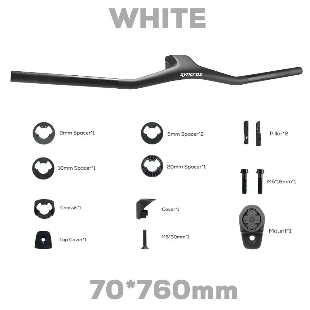 -40 Degrees 740MM Full Carbon Fibre MTB Bicycle Integrated Cockpit Handlebar
