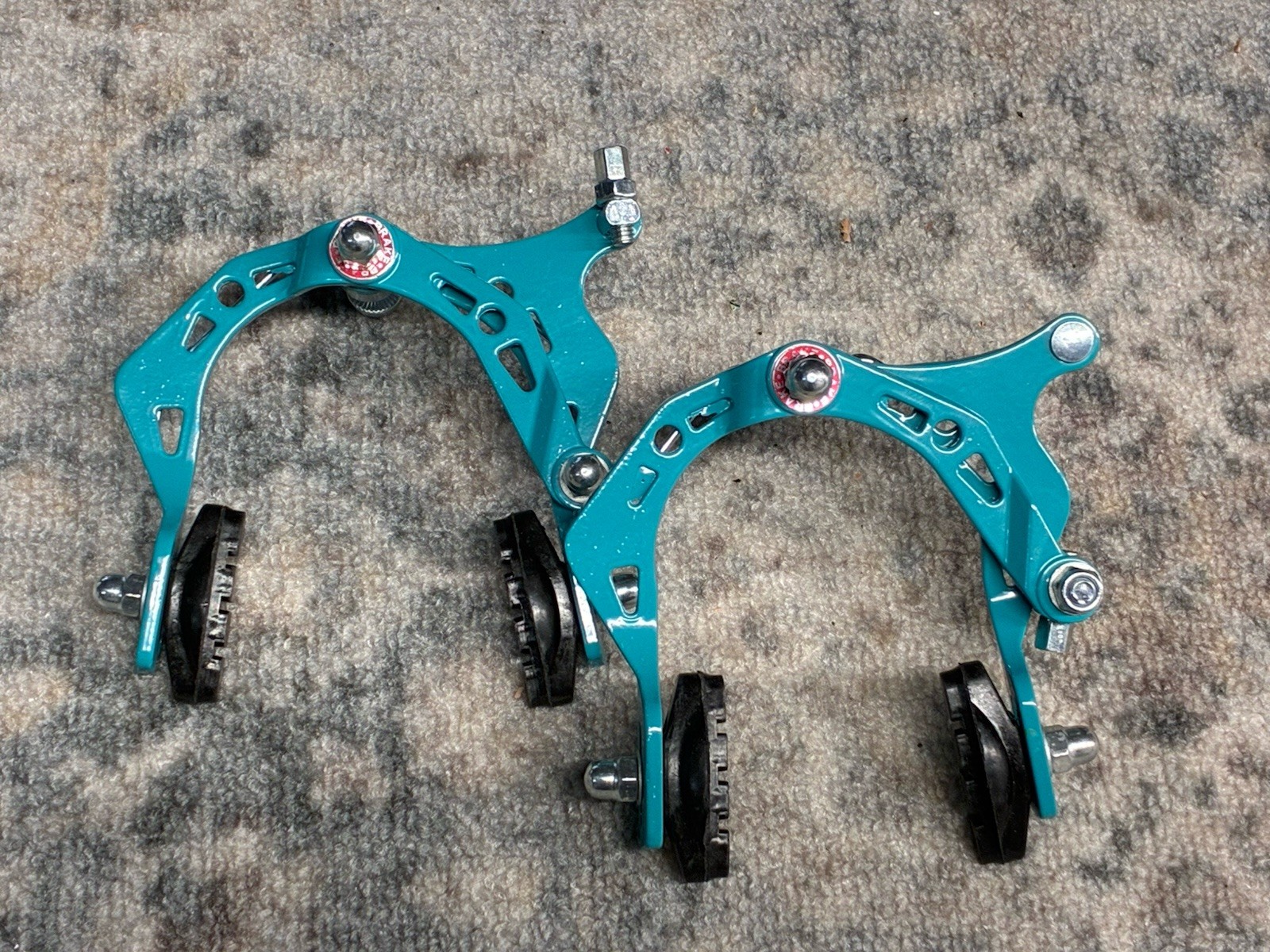 Hard Luck Bmx Ladder Bar Caliper Brake set Front/Rear Teal Old School Bmx