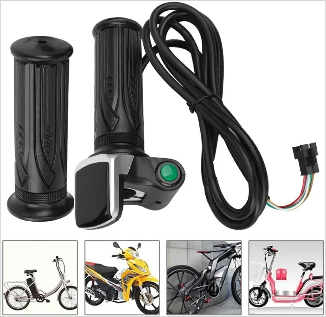 48V Electric Bike Twist Throttle Grip LCD Display 6 Pin E-Bike Scooter