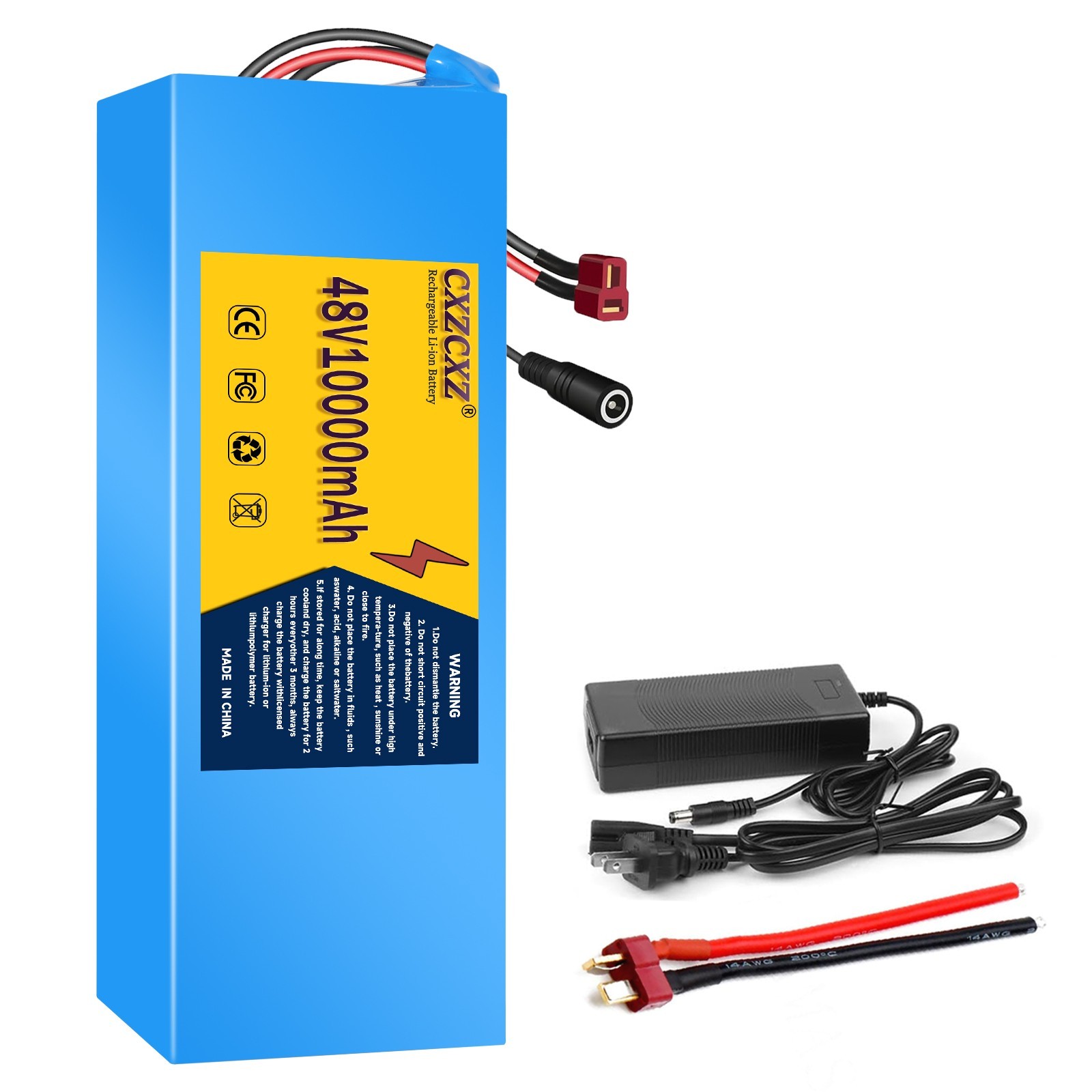 48V 10Ah Ebike Battery Lithium ion Battery for 200W-1000W Electric Bicycle