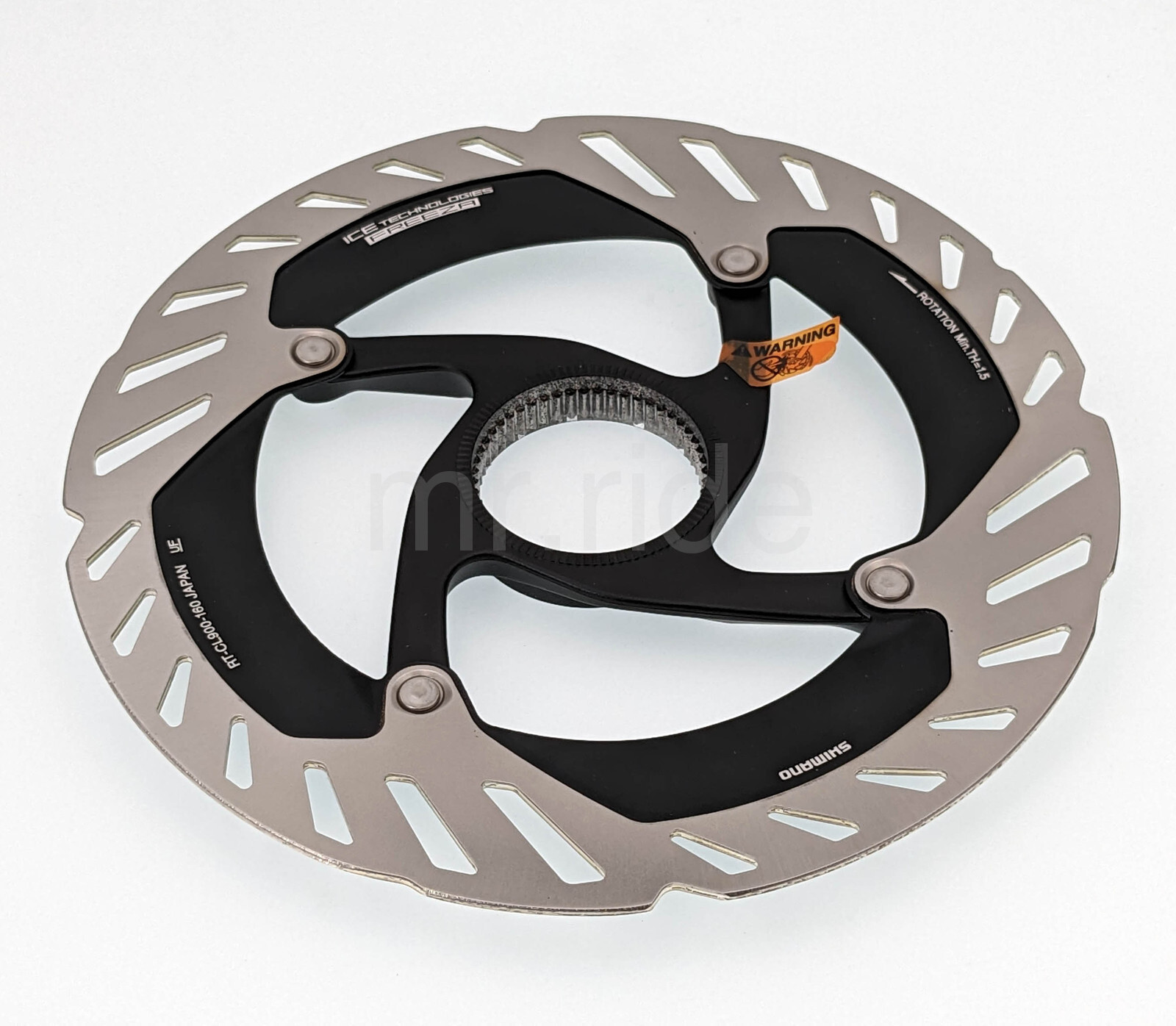 Shimano DURA-ACE RT-CL900 Center Lock Disc Rotor 160mm,w/Lockring ICE TECH,2Pcs