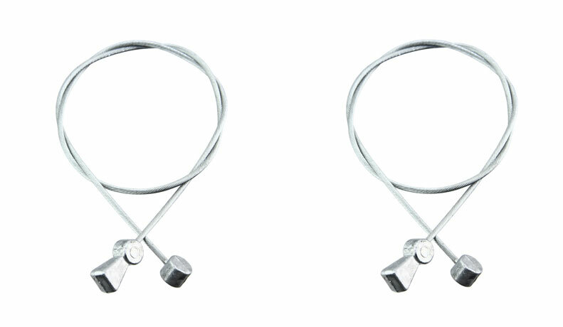NEW! 330MM LONG BRAKE STRADDLE CABLE WIRE DOUBLE BARREL IN SILVER SOLD BY PAIR