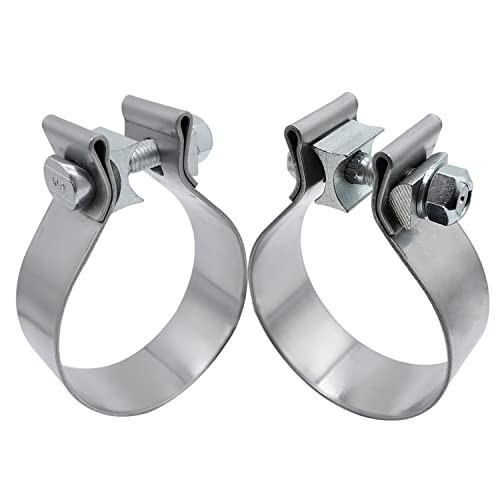 2.25 inch Exhaust Clamp Narrow Band Stainless Steel for Exhaust Pipe, 2.25″