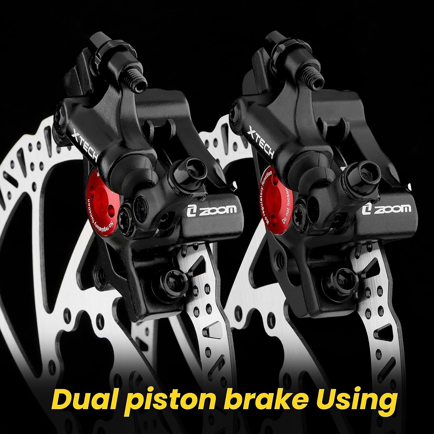 Cable-Actuated Hydraulic Disc Brake System for Smooth Riding – Set of 2 Calipers