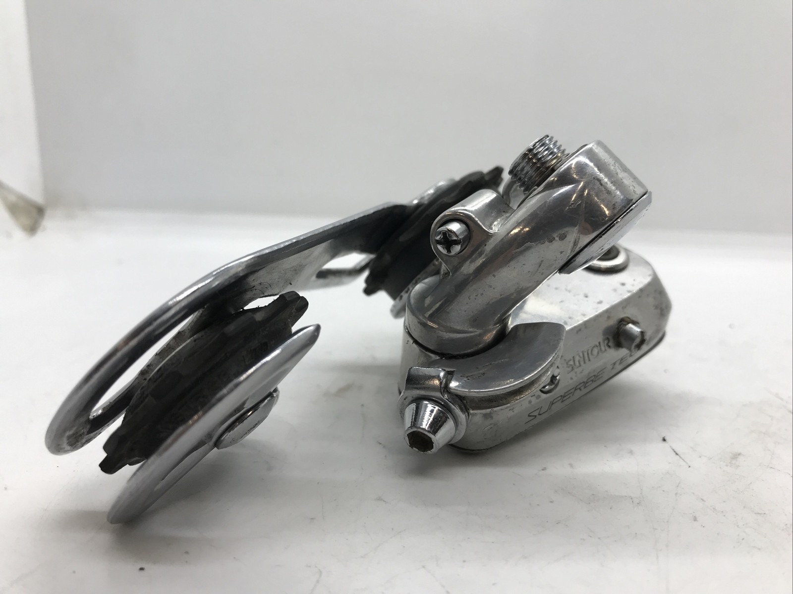Vintage Suntour Superbe Tech Rear Derailleur Long Cage Bolt On Alloy 80s A2