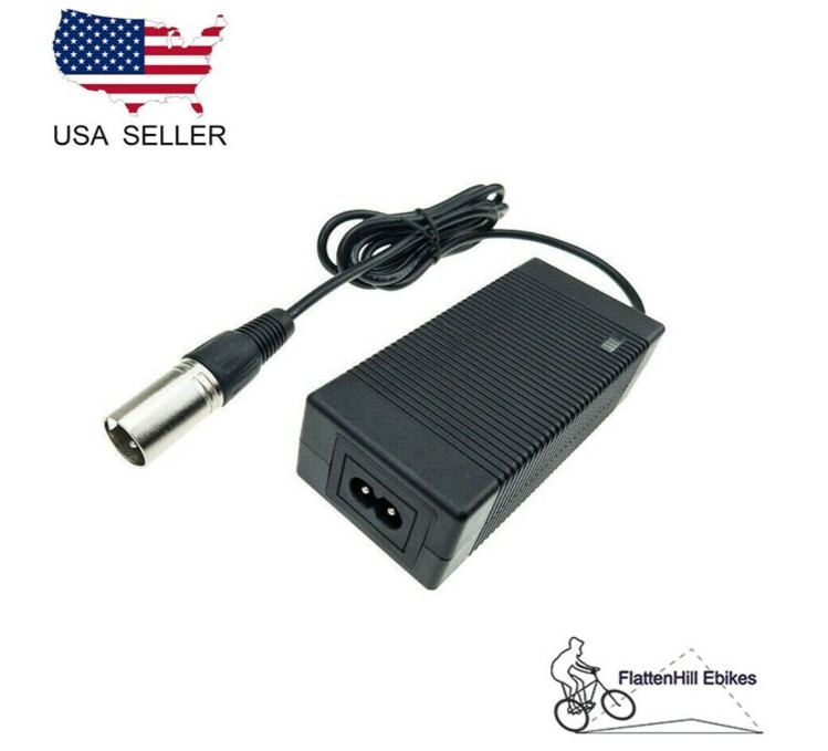 48V 2A Li-ion Lithium Battery Charger 54.6V/2A 13S 3-pin XLR plug