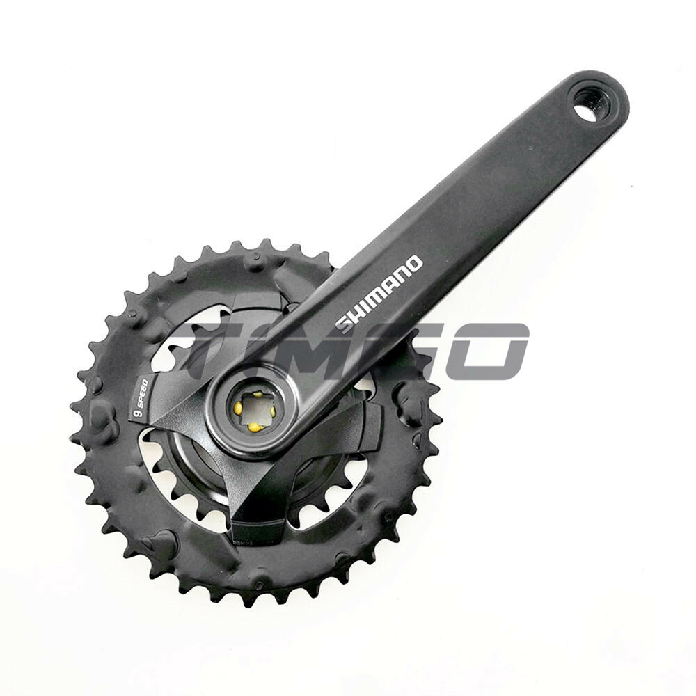 Shimano FC-MT101 2×9 Speed MTB Bike Crankset 36-22T BB-UN100 Bottom Bracket