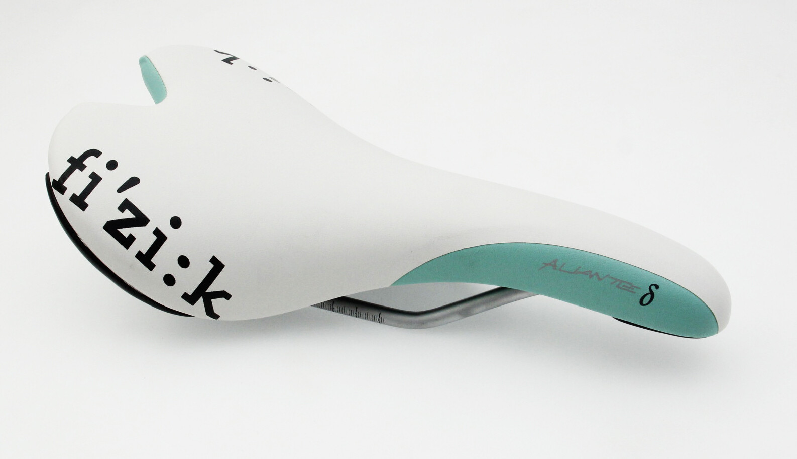 Fizik Aliante Delta Cycling Saddle 140mm Manganese White Celeste Seat