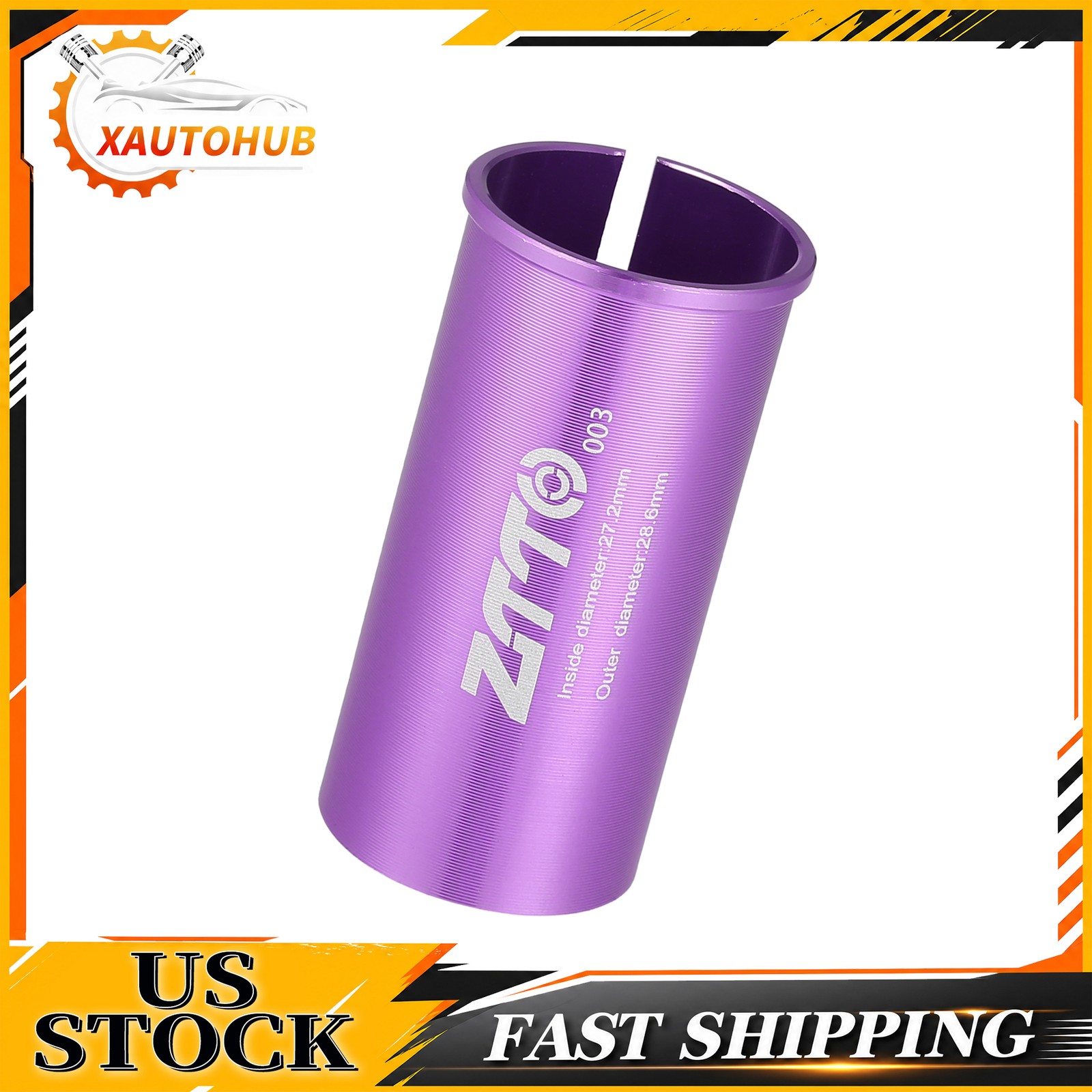 27.2mm 1.07″ ID 28.6mm 1.13″ OD Seat Post Adapter fit for Bicycle Durable