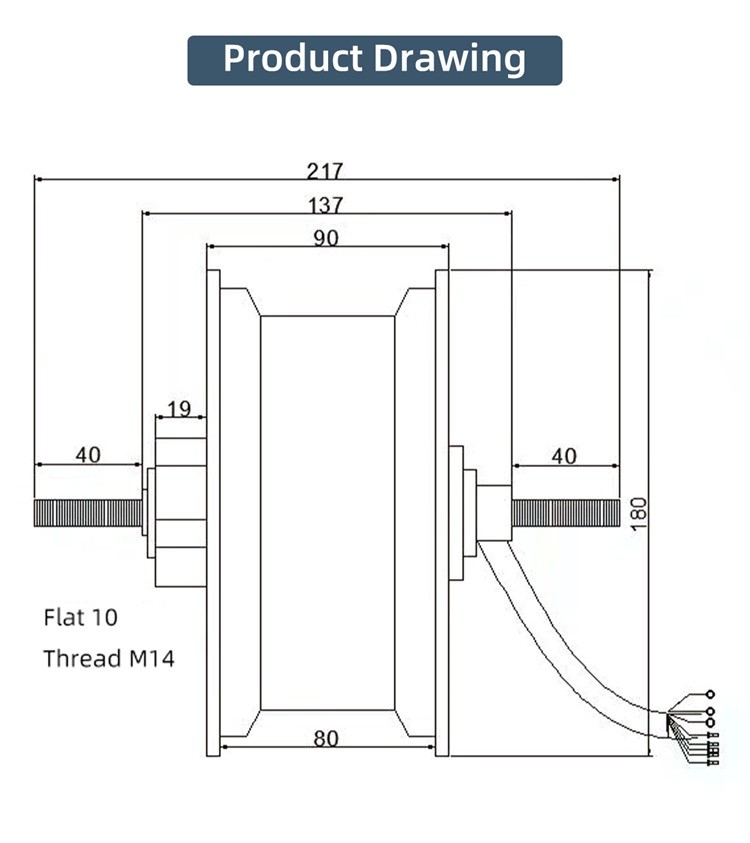 1500w-4000w Gearless Skateboard 11 Inch Electric Scooter Hub Motor