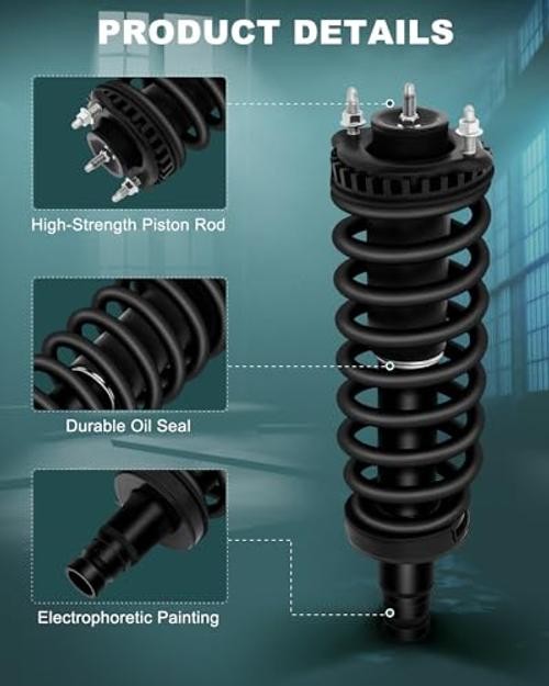 Front Pair Complete Struts Spring Assembly Shock Absorber Compatible with 04