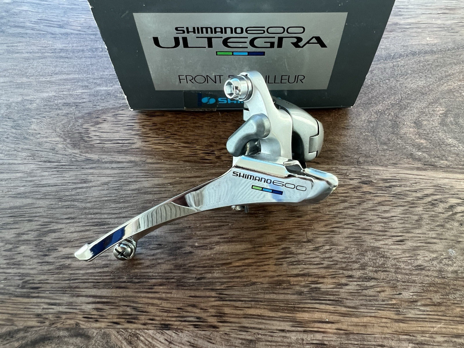 Shimano 600 Ultegra Tricolor FD-6400 2x 7s Front Derailleur Clamp-On 28.6mm