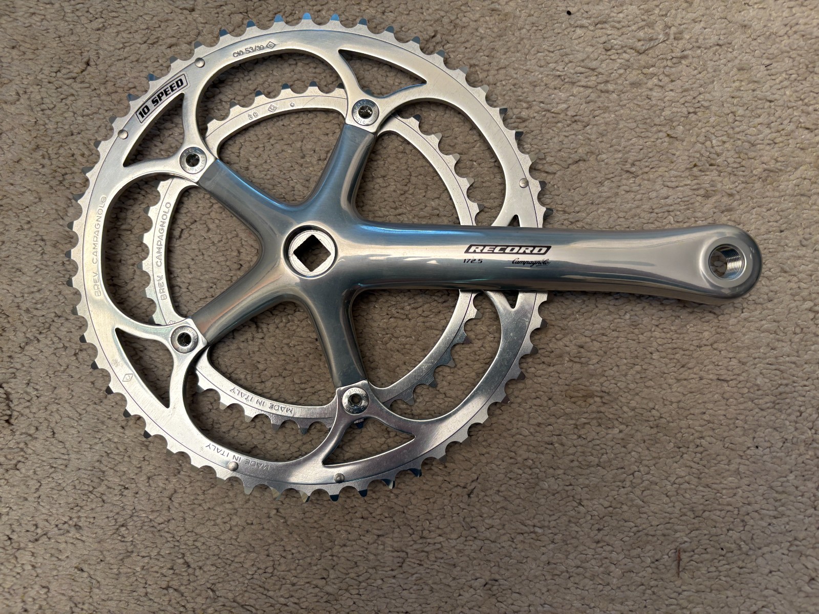 Campagnolo Record 10 Speed Alloy Crankset